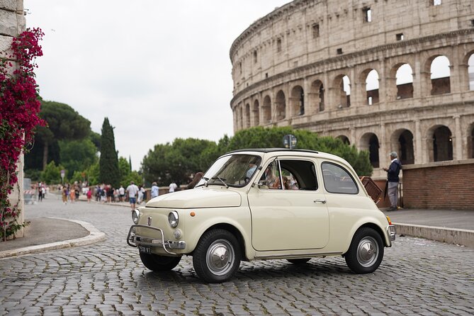 Rome Vintage Fiat 500 car Tour With Photographer - Giardino degli Aranci: Aventine Hill views and orange-tree calm