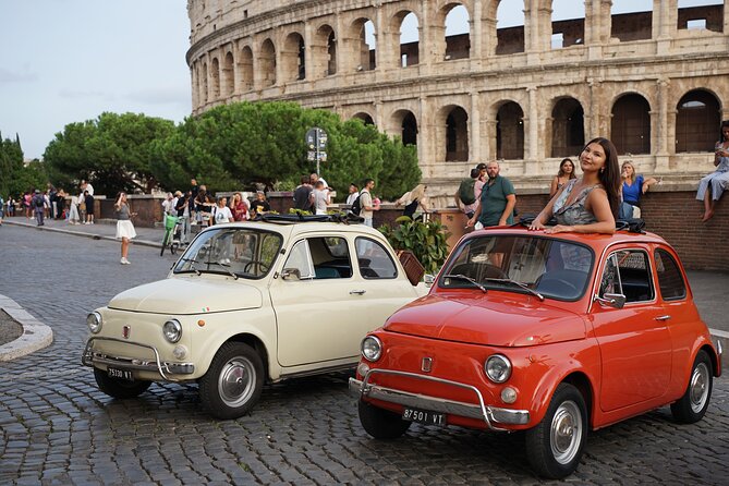 Rome Vintage Fiat 500 car Tour With Photographer - Fontana dell’Acqua Paola on Gianicolo Hill: the Fontanone shoot