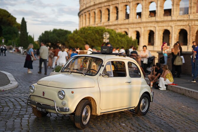 Rome Vintage Fiat 500 car Tour With Photographer - Sunrise or sunset: timing your photos to the sky