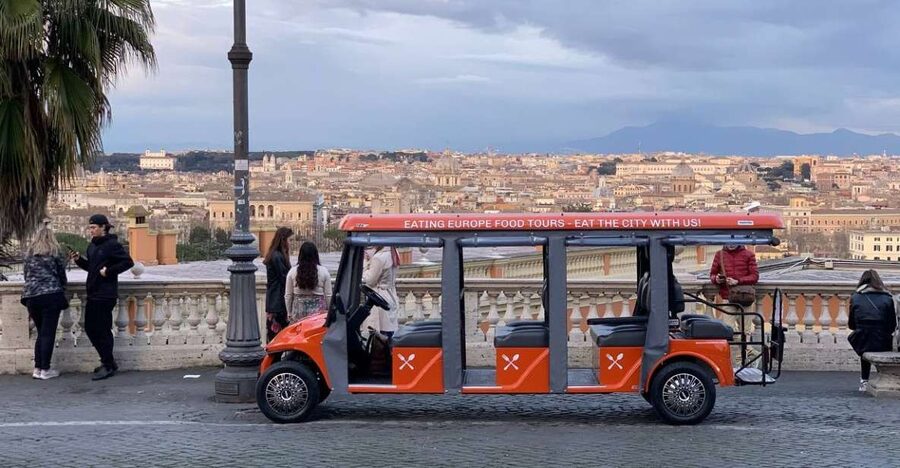 Rome: VIP Golf Cart Food Tour - Four Tasting Locations, Eight Samples: How the Food Stops Are Set Up
