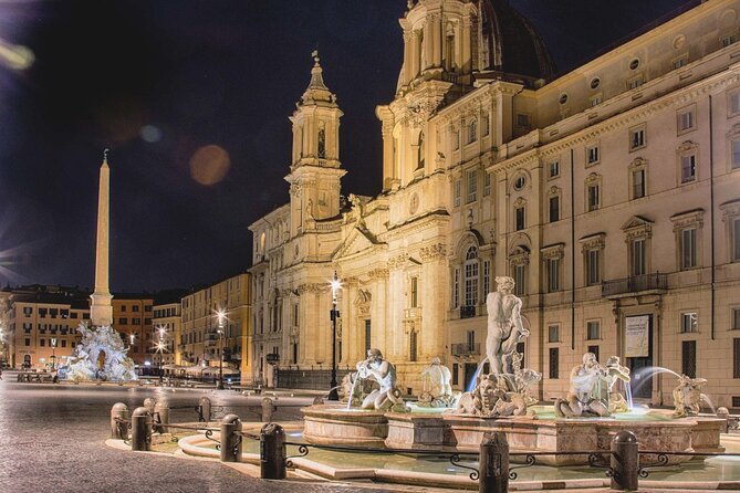 Rome with Golf Cart at Night with Pizza & Ice Cream - Stop-by-stop under lights: Piazza Navona, Pantheon, Trevi Fountain