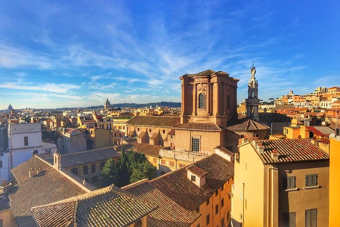 Rooftops of Rome by Night Food Tour with Dinner, Cocktails & Guided Sightseeing - Piazza della Minerva and the Pantheon-Side Rooftop Dinner