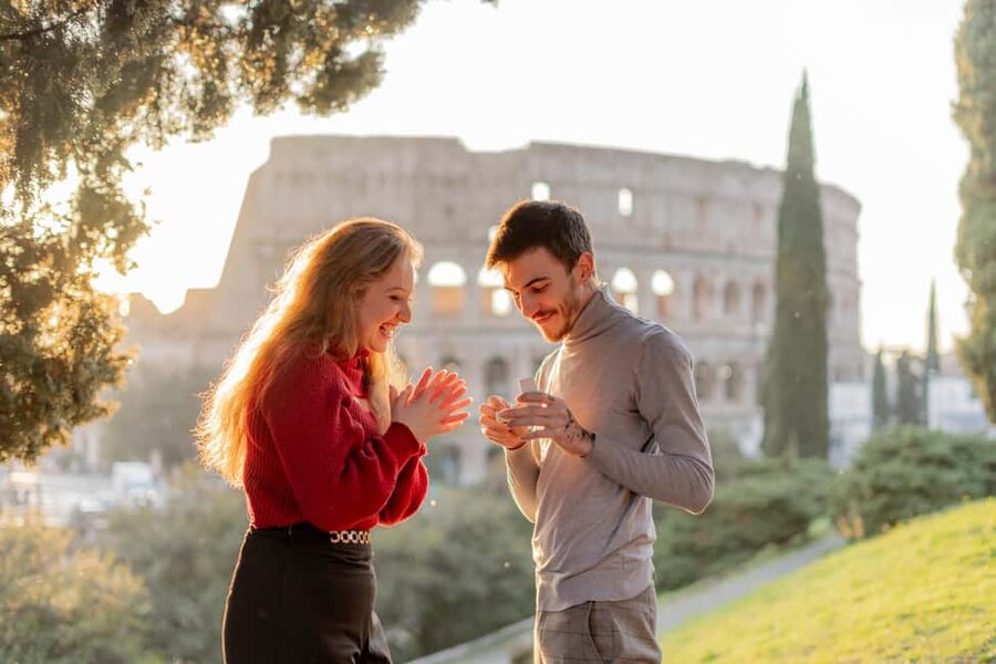 Secret Proposal Photoshoot in Rome + Reel - Practical logistics that can make or break the surprise