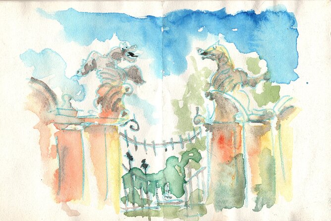 Sketching in Rome Villa Borghese Private lesson with Guido - Supplies are included, so you can focus on drawing instead of shopping