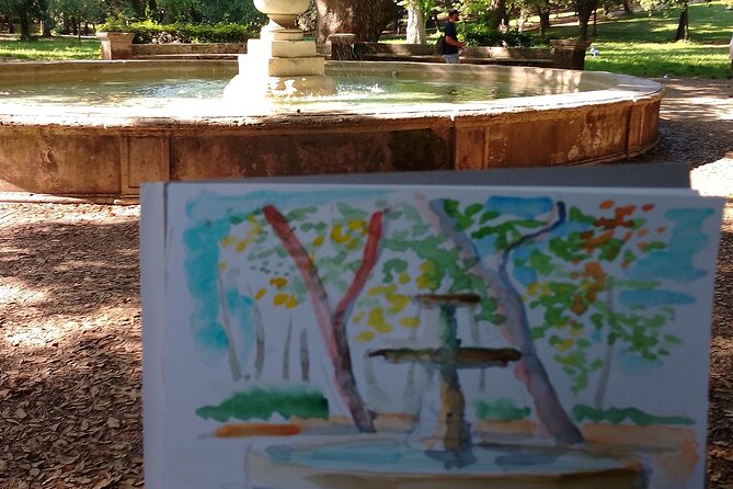 Sketching in Rome Villa Borghese Private lesson with Guido - Stop-by-stop sketching in Villa Borghese: what you’ll draw at each location