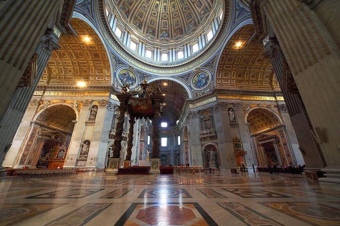 St. Peter’s Basilica Priority Access Tour with Dome & Crypt - Inside St. Peter’s Basilica: Bernini, Michelangelo, and the St. Peter detail