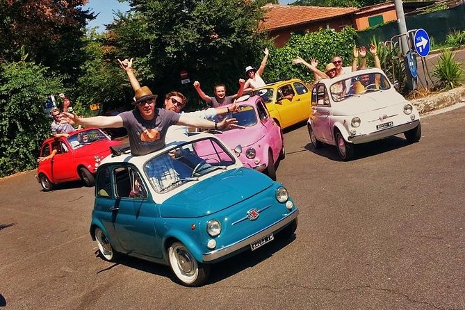 The ORIGINAL Fiat 500 3hour chauffeured tour - Stop 6: Janiculum Views from Piazzale Giuseppe Garibaldi