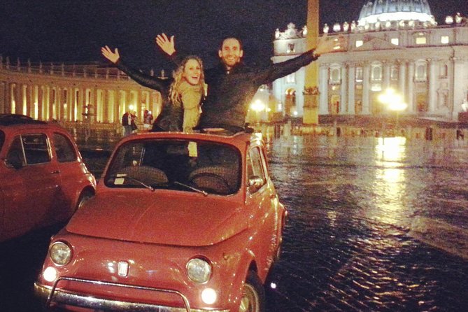 The Original Fiat 500 Night Tour of Rome - Rome at 7 pm in a vintage Fiat 500