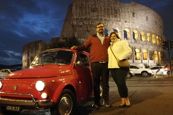 The Original Fiat 500 Night Tour of Rome - Piazza Navona after dark: baroque scenes and easy photo time
