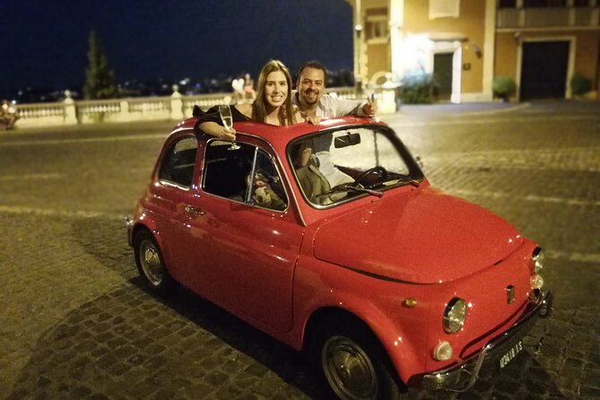 The Original Fiat 500 Night Tour of Rome - The Pantheon stop that feels timeless