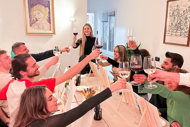 Tipsy Painting Class Rome - Price and what $71.35 includes in real terms