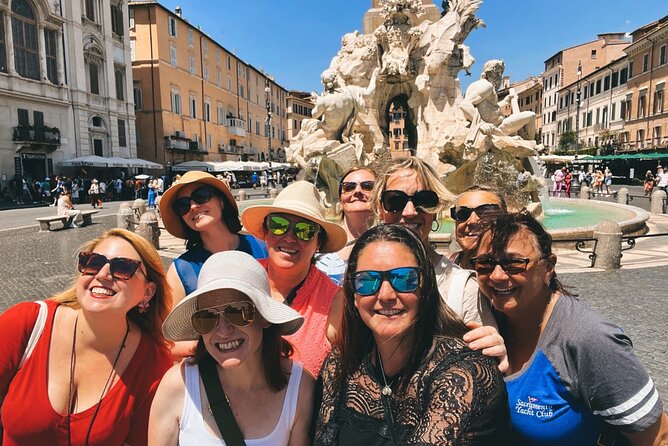 Trevi Fountain, Pantheon, and Campo Dei Fiori Market Food and Wine Tour - Piazza Navona: pizza first, then tiramisù by the fountains