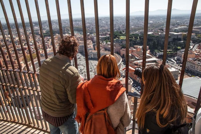 Vatican: St. Peter’s Basilica, Dome Climb & Papal Tombs Tour - St. Peter’s Square to the first balcony frescoes