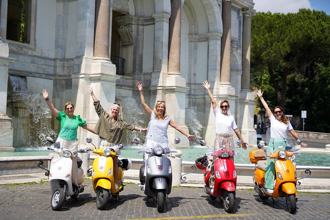 Vespa scooter Journey with Professional Photography - The Colosseum stop, why they start there