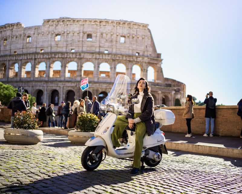 Vespa scooter tour in Rome with Pro-Photographer - Janiculum Hill at Golden Hour: The Sunset-Over-Rome Moment