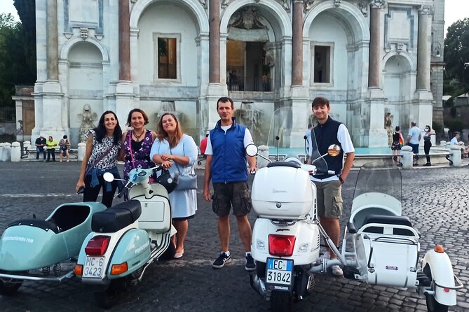 Vespa Sidecar Tour at Day/Night with Pickup - Terme di Caracalla and the value of “in-between” ancient Rome