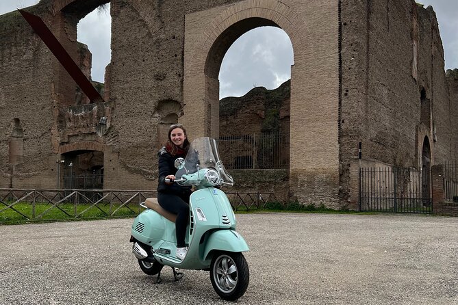Vespa Tour in Rome Driven by Us with Optional Pick Up - Teatro di Marcello: a quick pause that breaks up the ride