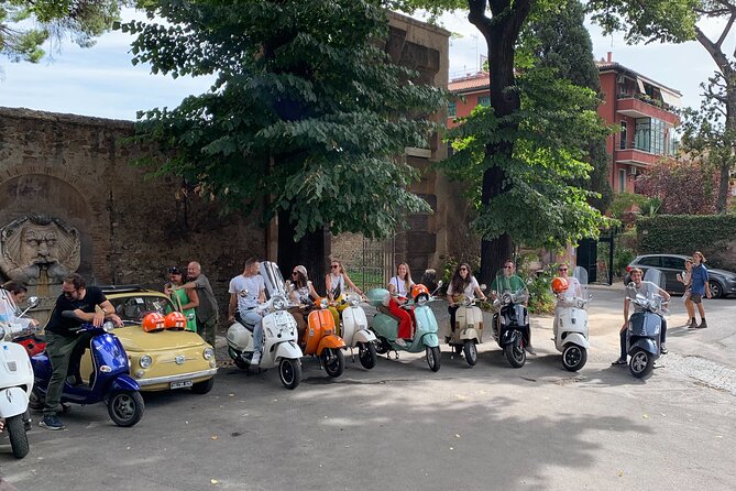 Vespa Tour in Rome Driven by Us with Optional Pick Up - Where you meet in Rome: Piazza dei Calcarari to start and finish